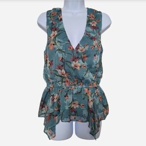 Walter Baker Floral Print Top Size 6